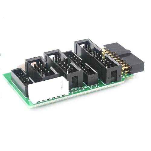 多功能JTAG转接板7接口支持jlink v8 v9 ulink2 stlink arm stm32 - 图1