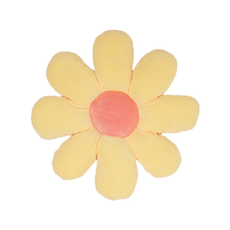 新款汽车毛绒头枕创意花朵车载护颈枕靠枕腰靠女车用内饰品 - 图2