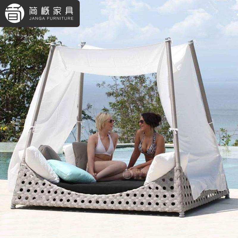 休闲别墅露台躺纱床沙防雨晒藤防编躺椅酒店民宿540带发帘躺床沙,淘宝优惠券,粉丝福利购,淘宝优惠卷