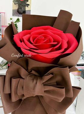 节庆大型玫瑰花束摆件商场橱窗美陈装饰网红打卡开业户外婚礼背景