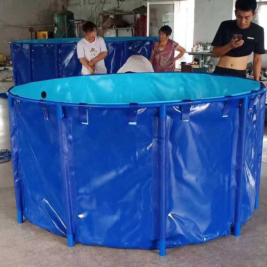 帆布圆形鱼池PVC软体可折叠鱼池室外观赏鱼池pvc帆布圆形养鱼池,淘宝优惠券,粉丝福利购,淘宝优惠卷
