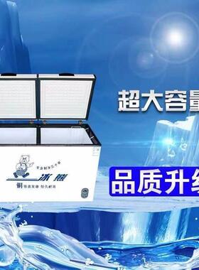 冰熊单温冰柜328升铜管商用大容量冷柜冷冻冷藏展示柜食品啤酒柜
