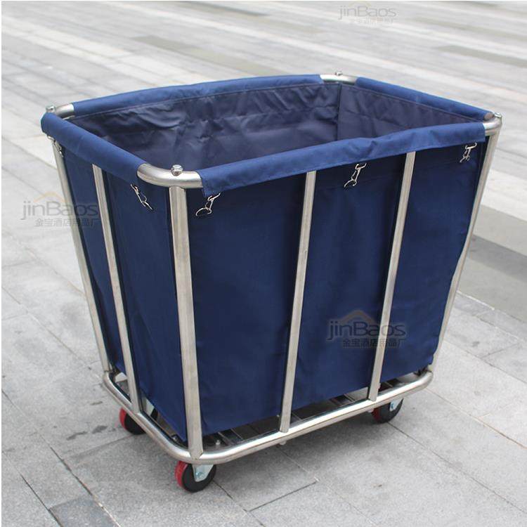 酒店布草车客房服务车不锈钢手推车洗衣房宾馆保洁车收纳车布袋子,淘宝优惠券,粉丝福利购,淘宝优惠卷