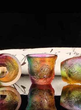 现货水晶净水杯净瓶圣水杯大悲咒供水杯佛前寺庙财神玄关摆件