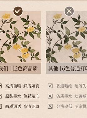 古挂风电表箱古意花草装6饰画202新中款多媒体盒总开关弱配电箱创