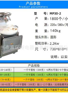 全自动圆盘式馒头成型机面包面团分割机面剂子机商用餐厅厨房面团