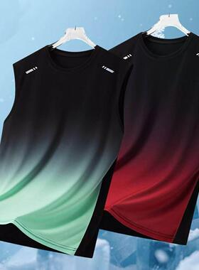 Set of 4 – Men’s summer breathable quick-dry sleeveless ta