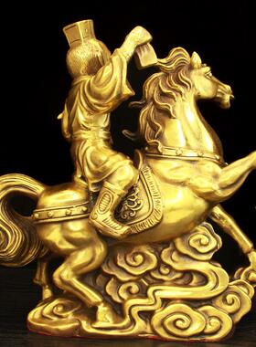 铜立即丰厚饰品立即丰富铜猴子办公室铜马家入口装饰礼品纯