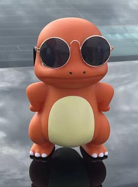 霸气娇小火龙车尾挂件网红汽车摆件后备箱车顶装饰杰尼龟创意公仔