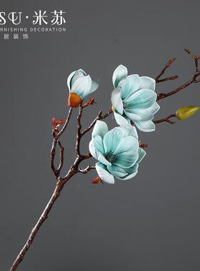 高档彷真花假花陶瓷花瓶套装手兰花盆景花艺摆件餐客感厅桌装玉饰