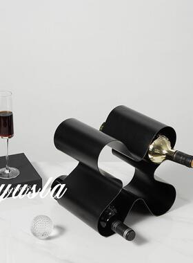 意简约客厅电视AB1270柜放酒柜红酒架红瓶摆柜子摆件酒金属别式墅