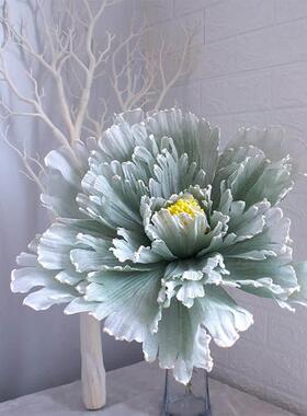 大型彷真牡丹花 婚庆假花橱窗展示照相馆拍摄婚庆道具彷真大花亚
