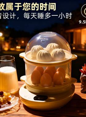蒸蛋器可定时预约煮蛋器定时自动断电家用早餐机小蒸锅鸡蛋羹煎蛋