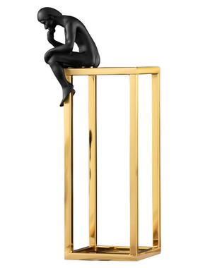 现代创意轻人物雕塑件家居客饰品体操运动员沉摆思者奢厅装t16282