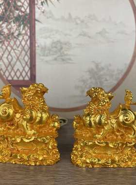 茶三福禄寿摆件老物宠小仙古玩旧藏金佛鎏金藏传佛摆件财神藏家用