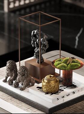 艺贝新中意式禅摆件客茶厅几玄关中古风装饰样板MQ组合5-间家居子