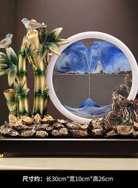 节节高升竹饰子红酒架子酒柜装电品摆件客厅视柜家工居HIF艺品送