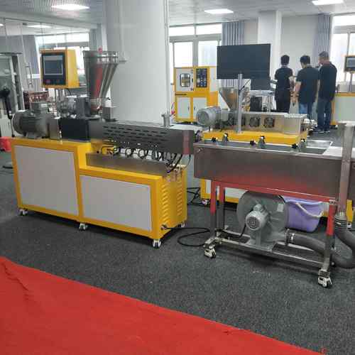 小型积木式双螺杆挤出机pp塑料颗粒造粒机组设备节能膨化 - 图1