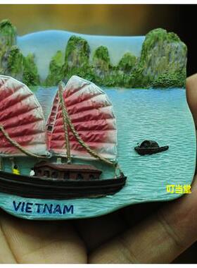 越南建筑世界旅游3d磁贴树脂冰箱贴磁铁优质立体创意纪念品包邮