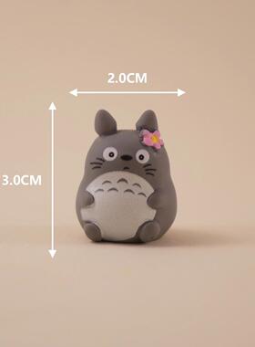慧谷湖 龙猫总动员微景观树脂摆件灰尘小精灵可爱桌面装饰