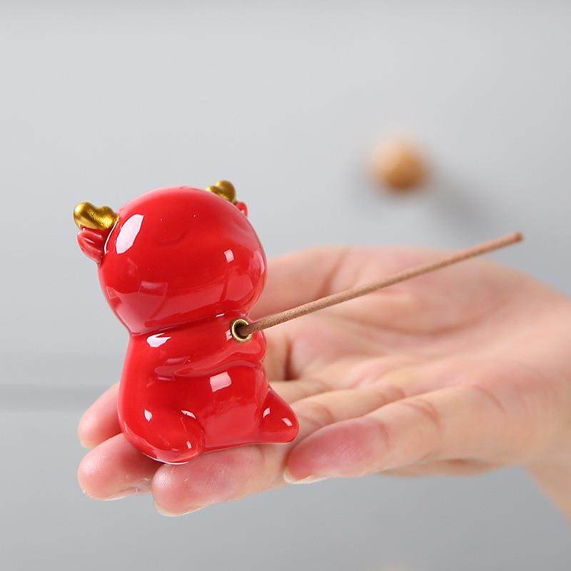 跨境创意陶瓷小鹿描金线香插一鹿有你线香炉茶宠工艺品摆件,淘宝优惠券,粉丝福利购,淘宝优惠卷