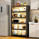 Kitchen storage rack floor-mounted multi-layer dustproof storage cabinet household multi-function cupboard dining side cabinet cabinet storage cabinet