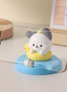 创意小狗手机架摆件可爱卡通办公室工位情绪治愈系装饰生日礼物