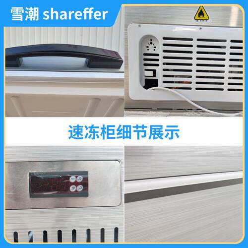 超低温冰柜卧式冰柜丸子水饺冷冻柜速冻柜冰柜储存柜商用冰柜 - 图1
