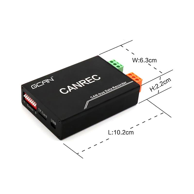 CAN总线数据 TF卡保存模块SD卡存储器CANREC离线脱机回放 记录仪 - 图1