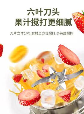 德国2026新款榨汁杯便携式不锈钢保温杯电动榨汁机小型家用果汁机