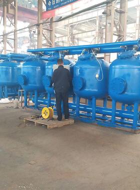 厂家直供反冲洗砂滤器循环水400m³/h  国海全自动反冲洗过滤器
