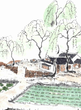 青澍水墨风景系列【惊蛰】限量签章版画 新中式装饰带装裱