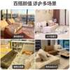 Internet celebrity tofu square straight small sofa combination single Italian minimalist small apartment living room fabric lazy sofa