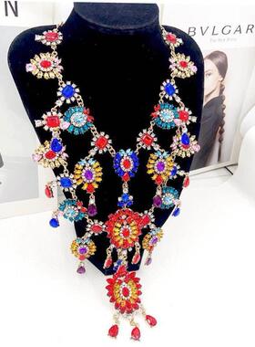 Necklace accessories classic long multi-layer necklace body