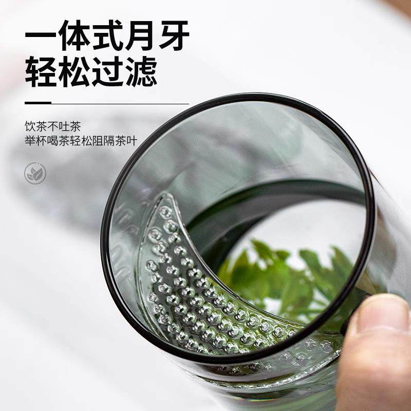 摔不烂钢化玻璃杯加厚耐高温绿茶杯男士喝茶办公室泡茶杯带专用把,淘宝优惠券,粉丝福利购,淘宝优惠卷