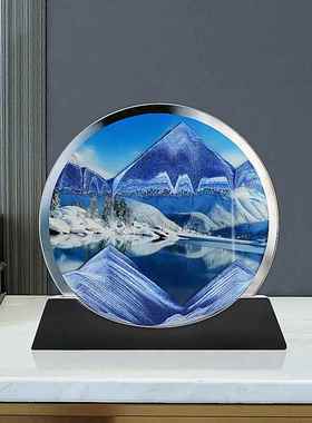 创意流沙画摆件艺术沙漏家居客厅酒柜电视柜办公室轻奢装饰纪念品