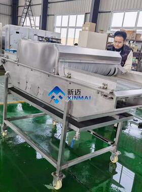 南极虾挂冰机鳗鱼裹冰机全自动海鲜鱼类保鲜挂冰流水线