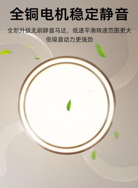现代简约2026新款风扇灯隐形大风力静音卧室灯风扇一体现代吊扇灯