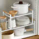Japanese iron kitchen storage rack countertop multi-layer pot rack seasoning rack desktop storage rack floor-standing kitchen rack partition