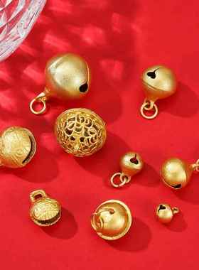 新款合金铃铛挂件手机挂饰 diy饰品镂空叮铛吊坠宠物铃铛配饰