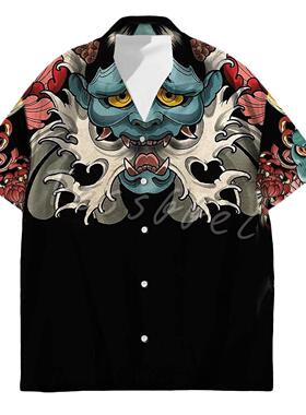 irts For Men Fashion Summer Harajuku Casual Oversized Shirts