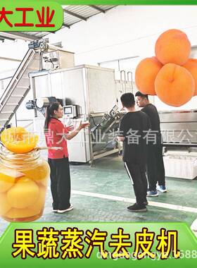 工业级黄桃去皮机无药剂环保设计噪音低运行平稳使用寿命长