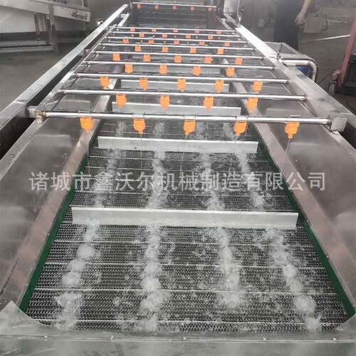 全自动辣椒喷淋清洗机果蔬气泡清洗线苹果清洗设备多功能洗菜机 - 图2