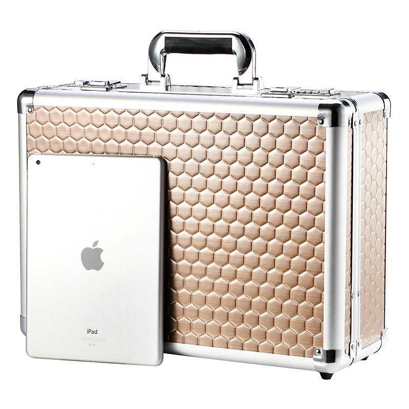Aluminum alloy box safe deposit box home office safe small password box mobile portable safe with lock