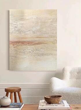 手绘油画抽象侘寂风玄关装饰画现代简约客厅挂画立体肌理书房壁画