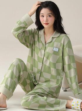 Women's Plaid Print Lapel Collar Button Front Shirt &