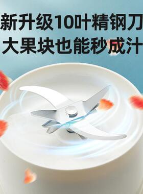 罗娅榨汁机家用便携式大容量果蔬汁炸果汁机手摇榨汁杯强劲动力