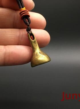 黄铜小擦擦挂件 全铜锥形雕花塔香香粉锥形模具迷你喇叭形钥匙扣