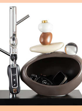 ◁入户钥匙收纳玄关摆件门口鞋柜客厅家居装饰品置物架挂架