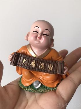 高档沙弥汽车件可小和尚车爱饰车内饰品车载车上装小摆饰用品